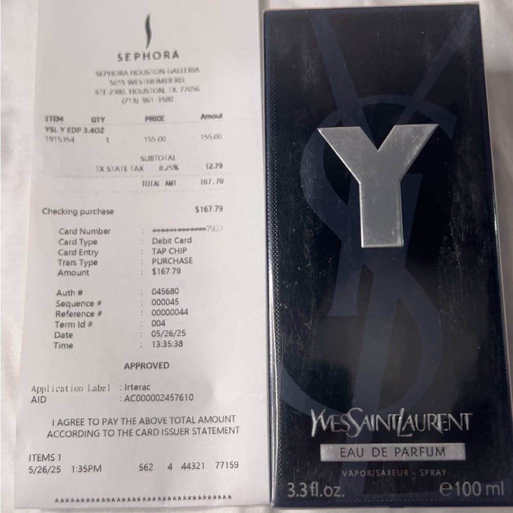 Yves Saint Laurent Eau de Parfum in Black and Silver